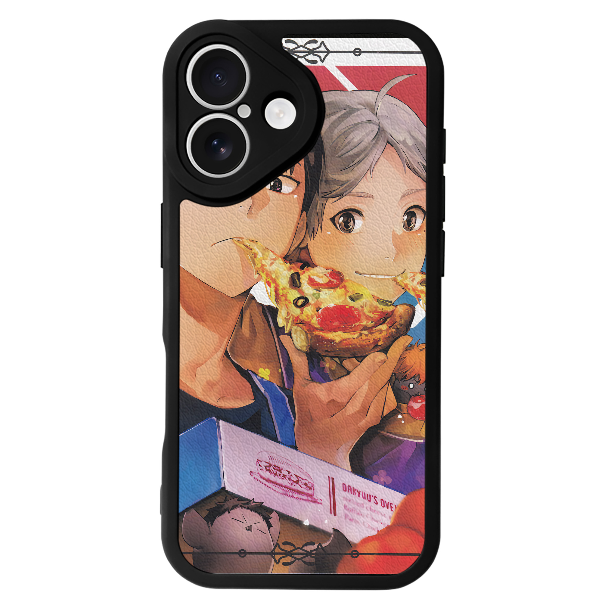 （画像用） ハイキュー!! Haikyu!! 【iPhone 16シリーズ対応】シリコンスマホケース（レザー調） 材質：シリコン